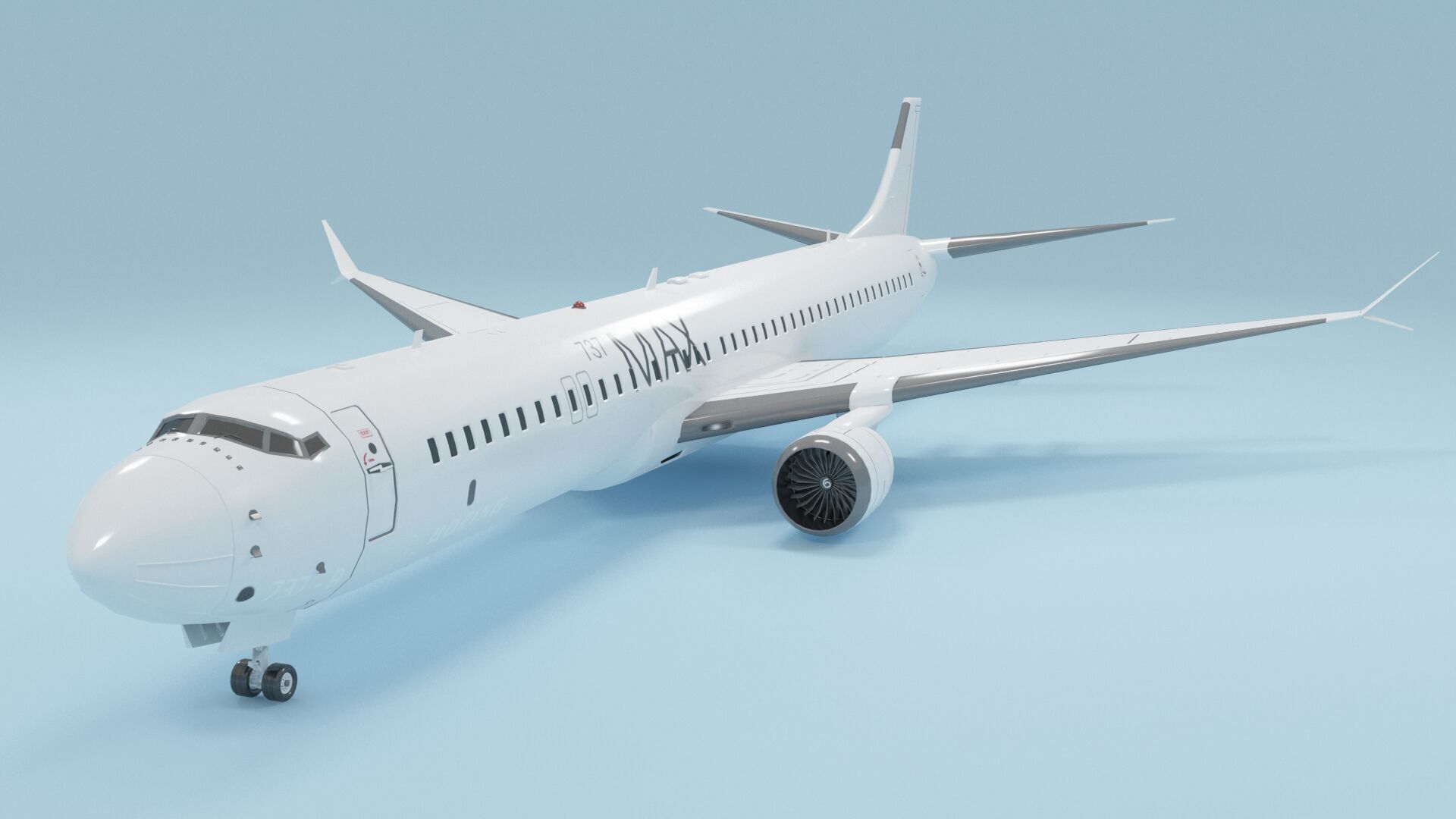 Plane 02 3D model_2