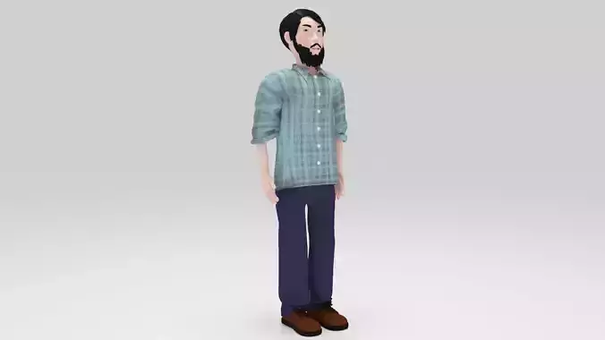 Jerry Rigged  Low-poly 3D model