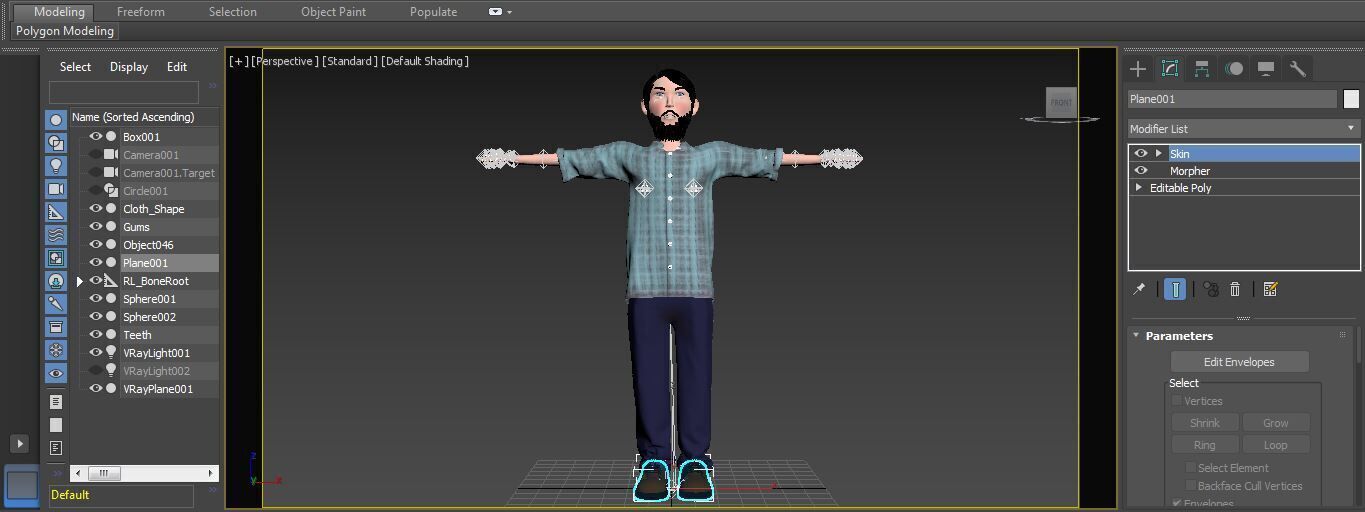 Character Jerry Rigged  Low-poly 3D model_14