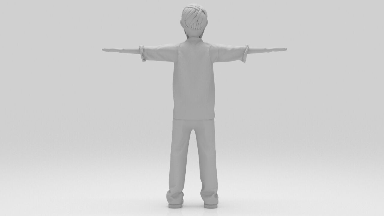 Character Jerry Rigged  Low-poly 3D model_8