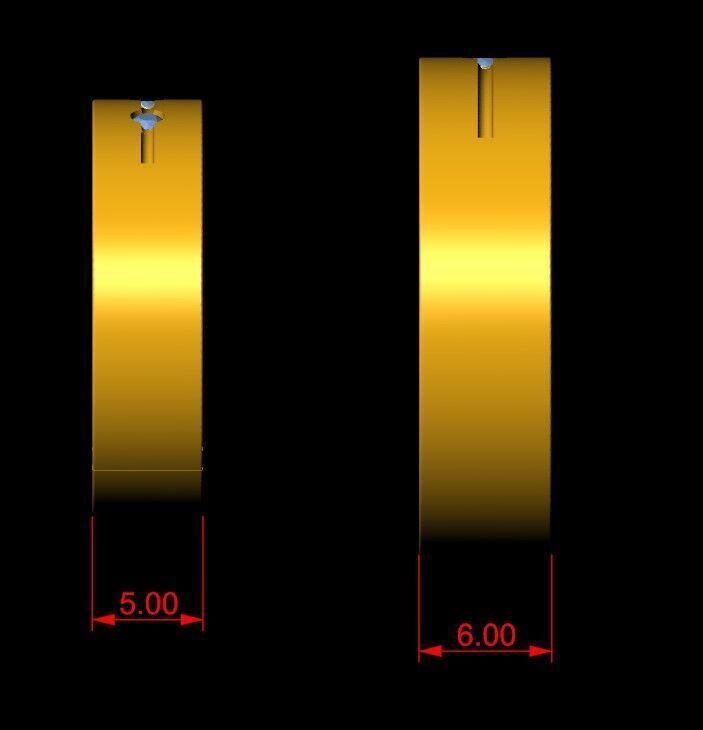 Band couple Ring 3D print model_5