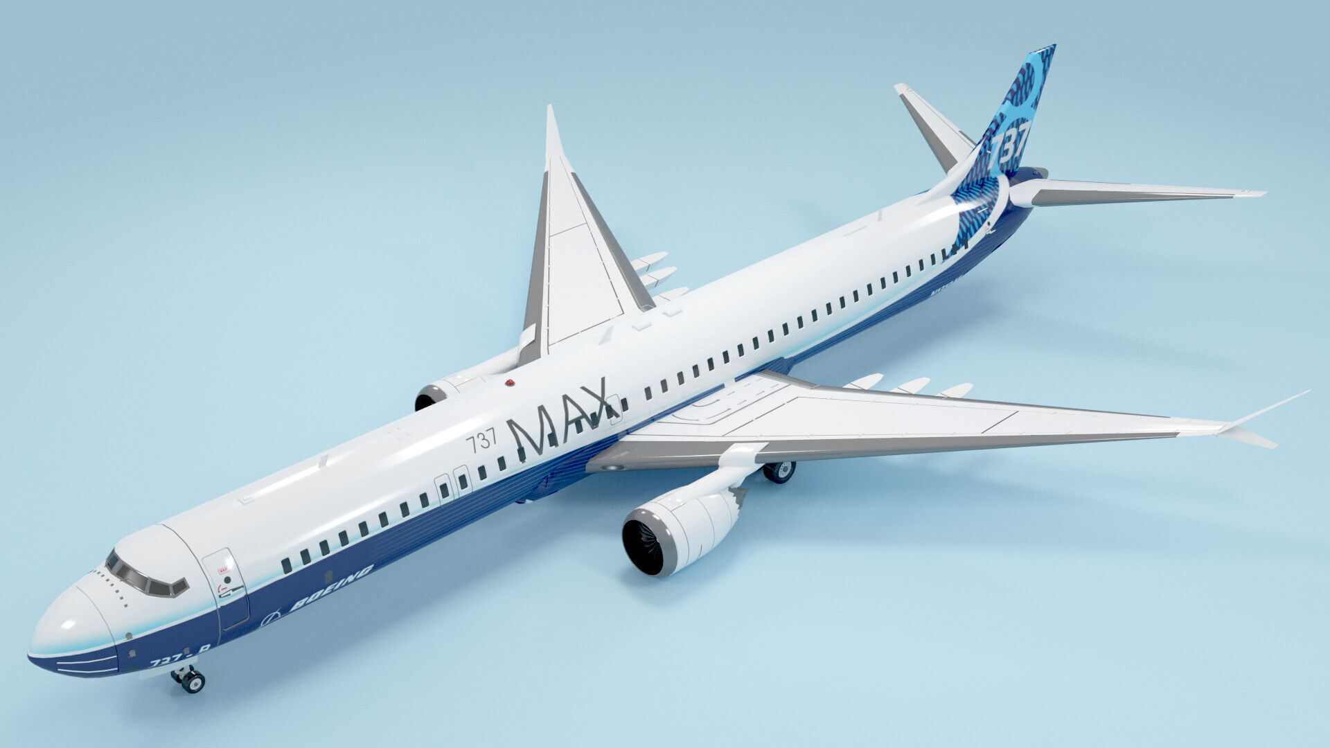 Plane 03 3D model_1