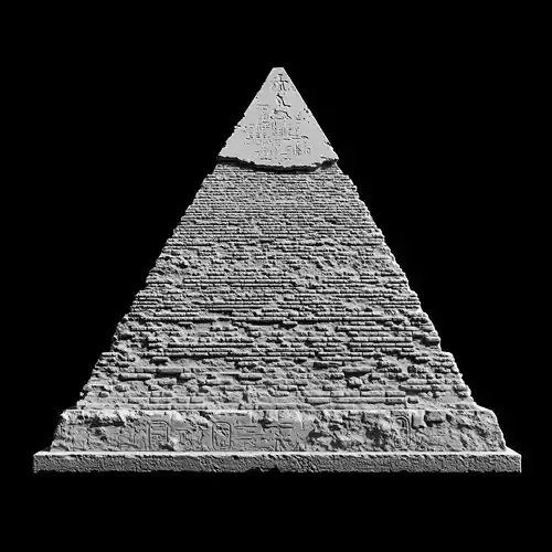 Detailed Ancient Egyptian Pyramid Sculpture