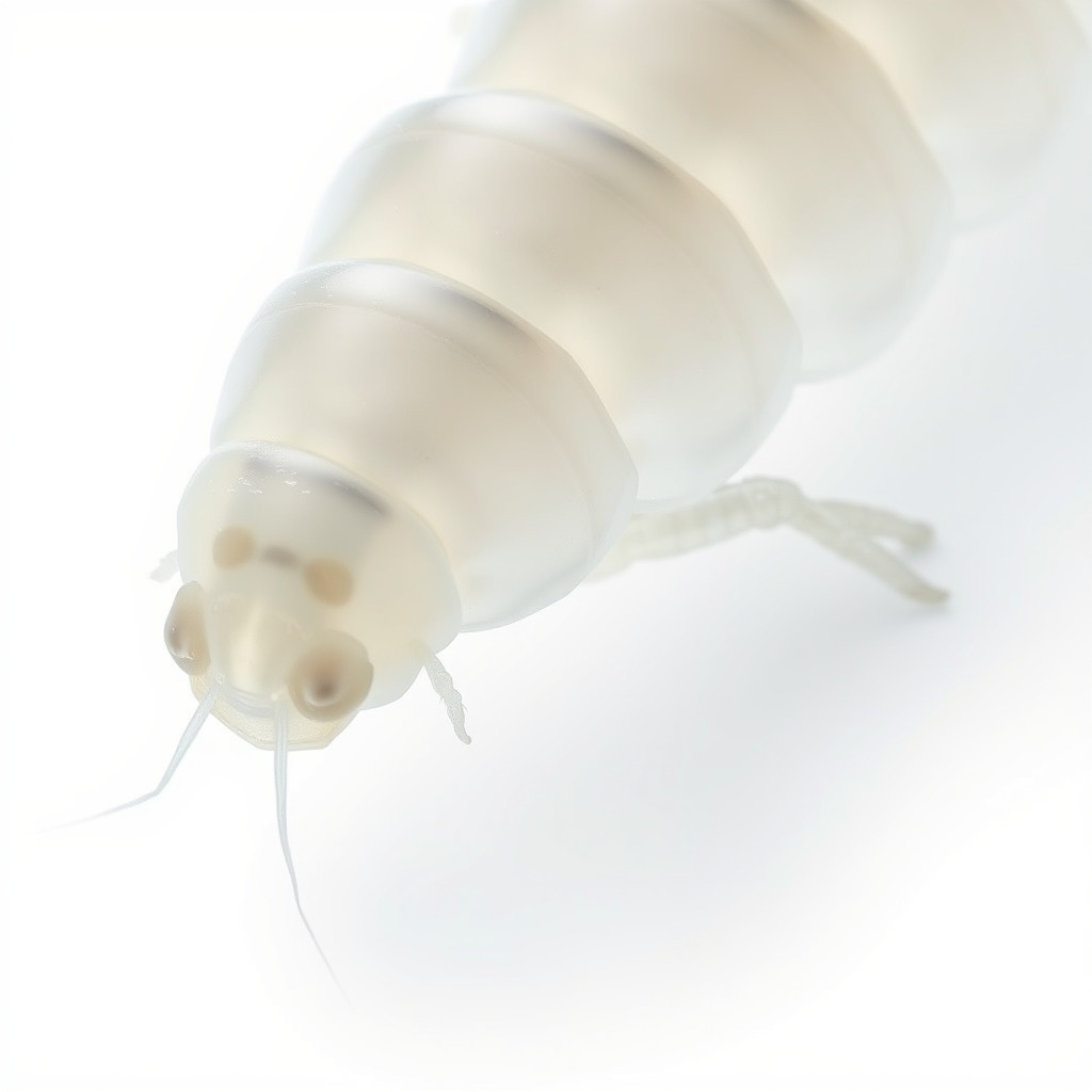 Transparent Larva Model Pack Low-poly 3D model_2