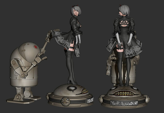 2B Nier Automata 3D Model Ready To Print 3D print model