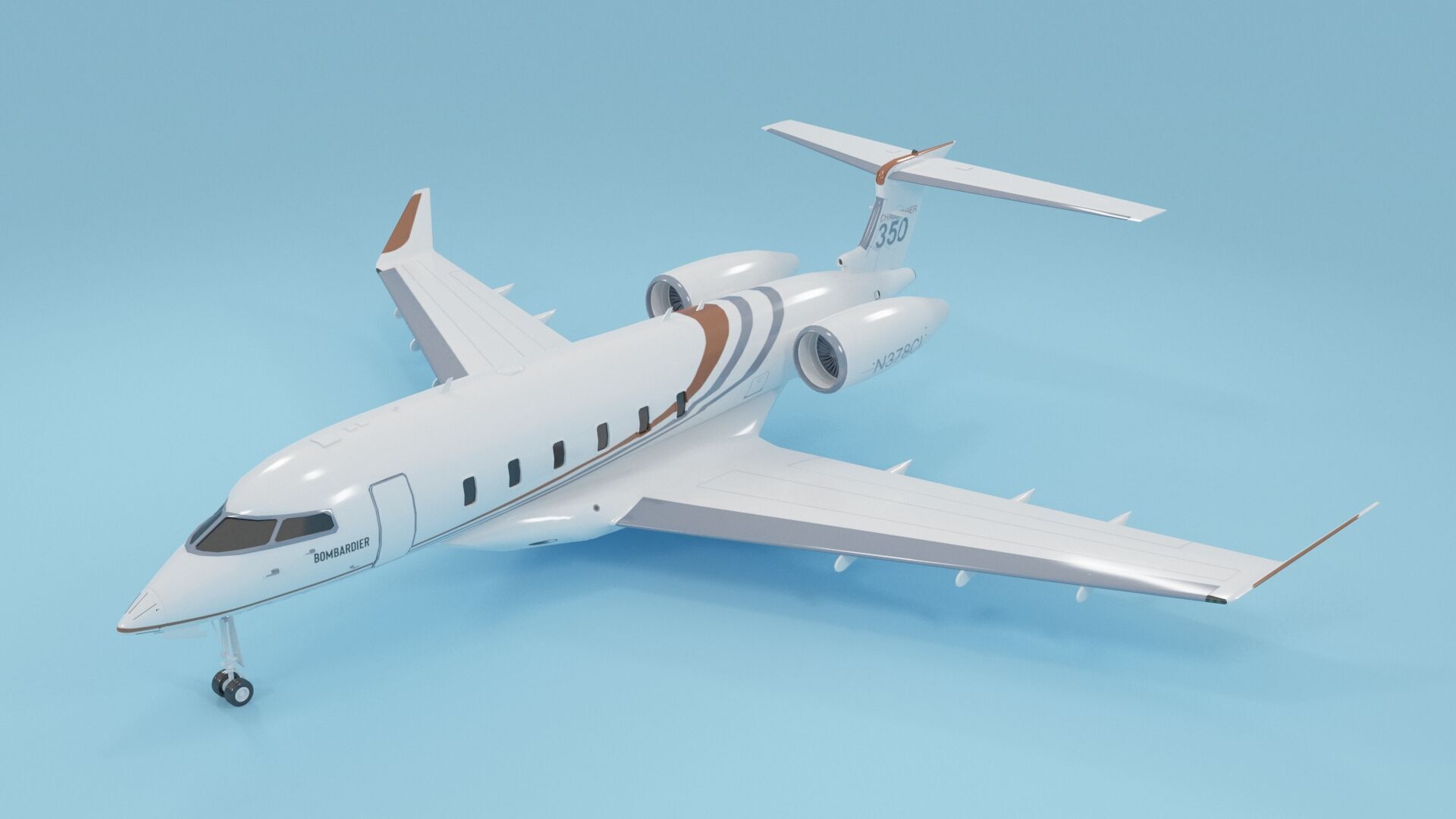 Plane 04 3D model_2