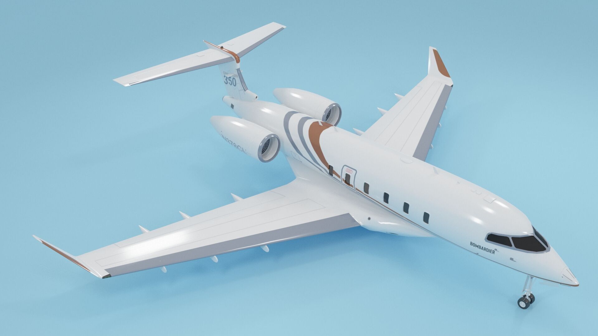 Plane 04 3D model_4