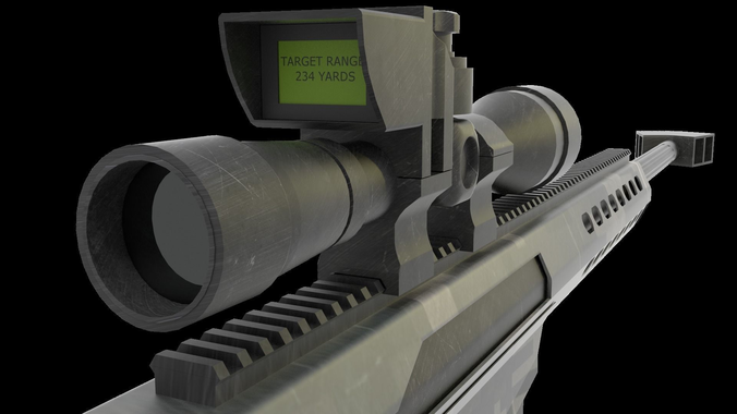 m107 sniper rifle  Free 3D model