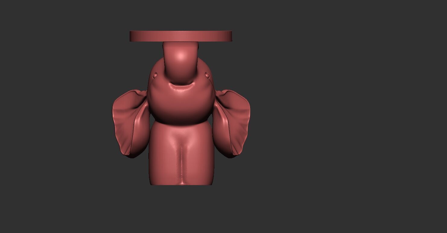 Decorative Elephant Table 3D Model Cute Animal Figurine 3D print model_3