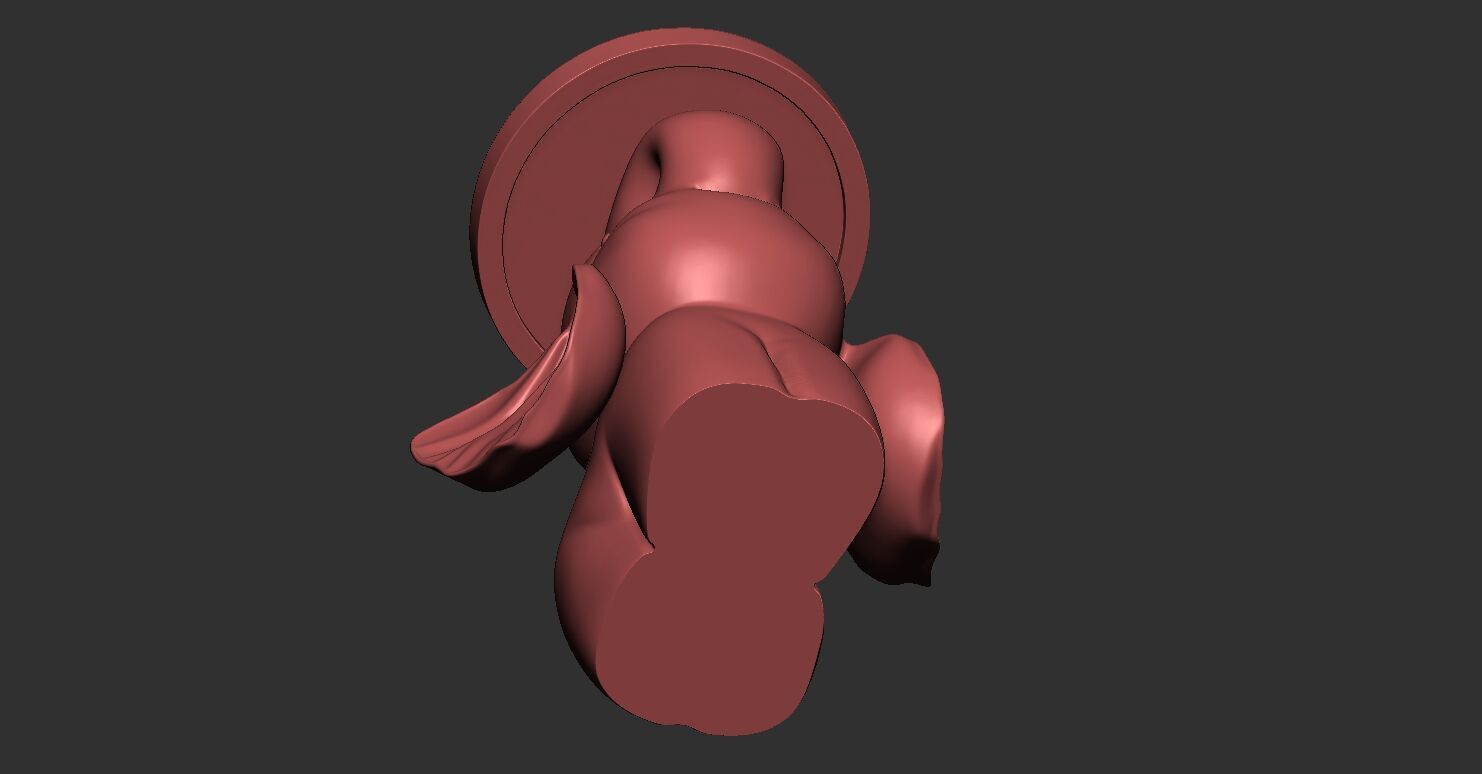 Decorative Elephant Table 3D Model Cute Animal Figurine 3D print model_5