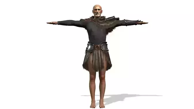 realistic old hunter