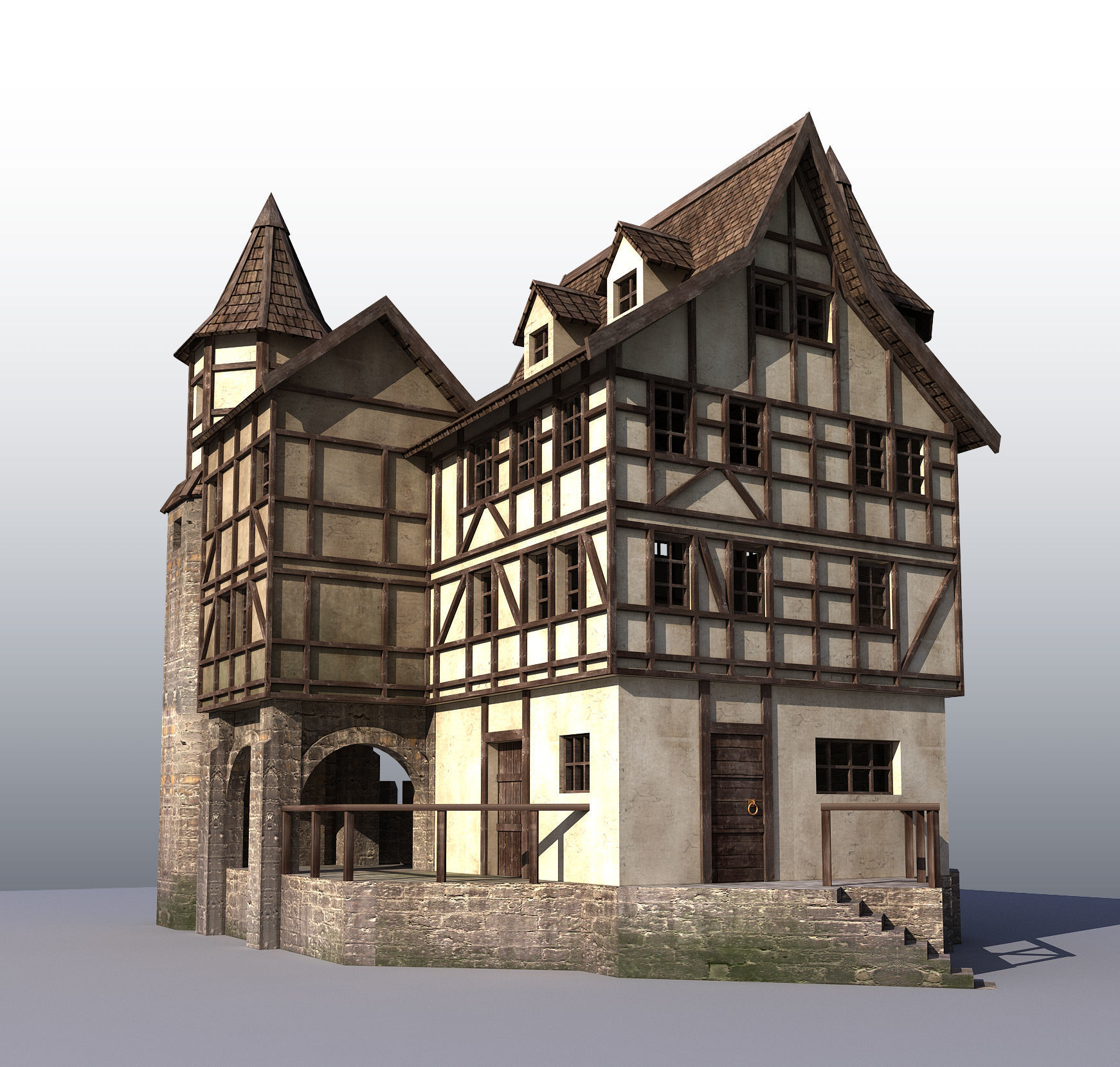 Medieval house 3D model