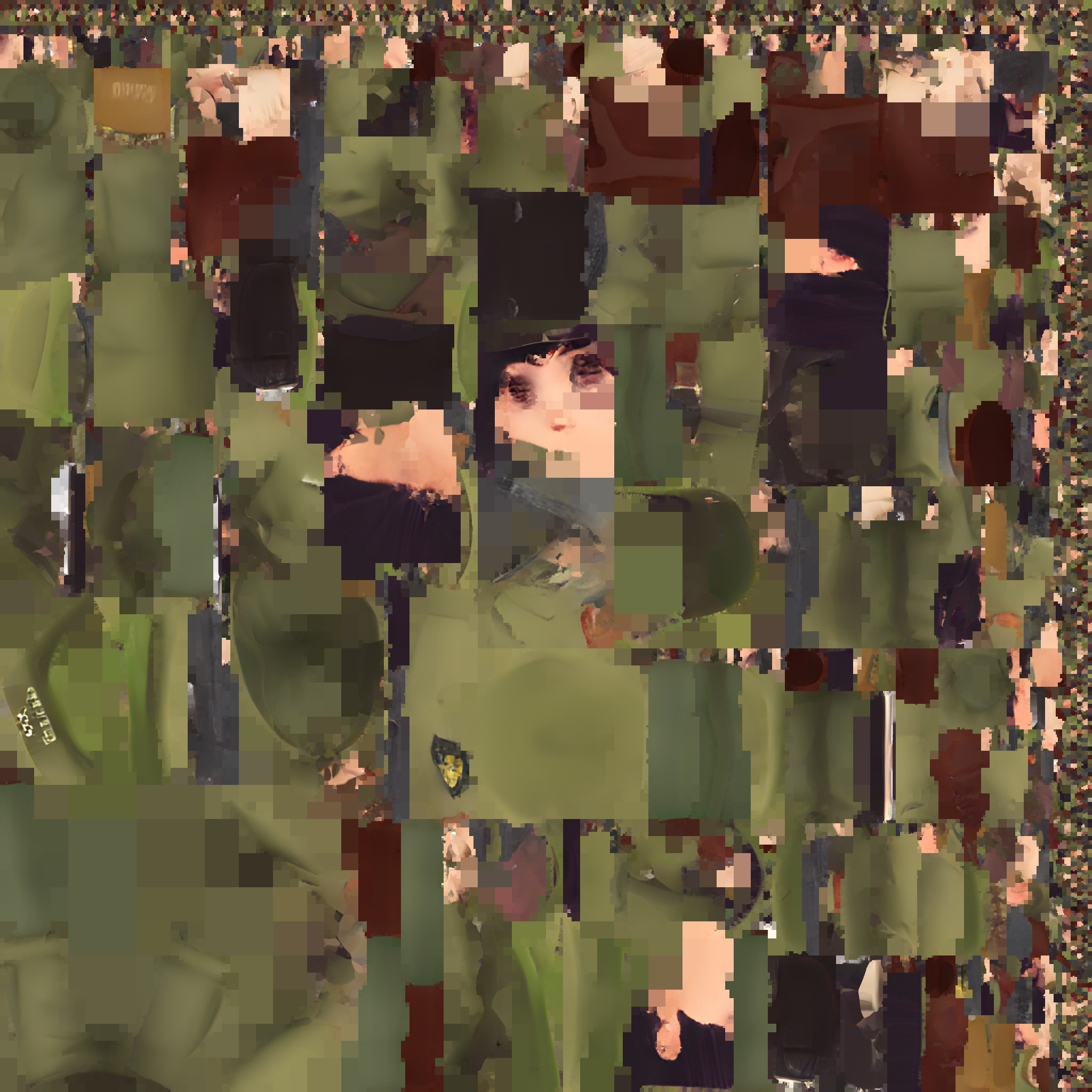 Female Army 3D Model Low-poly 3D model_4