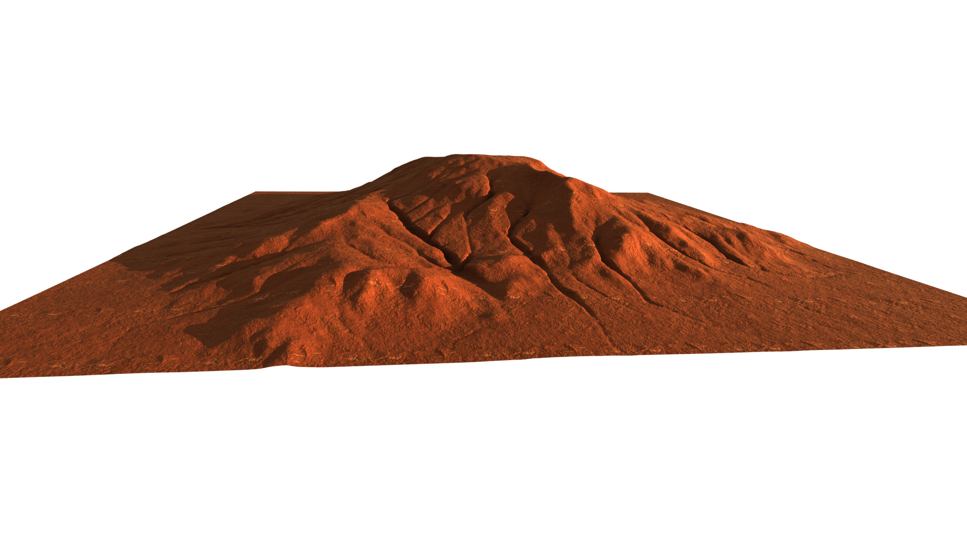 desert terrain pack Low-poly 3D model_3