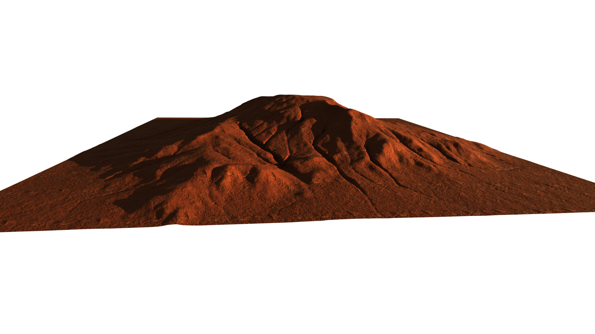 desert terrain pack Low-poly 3D model_1