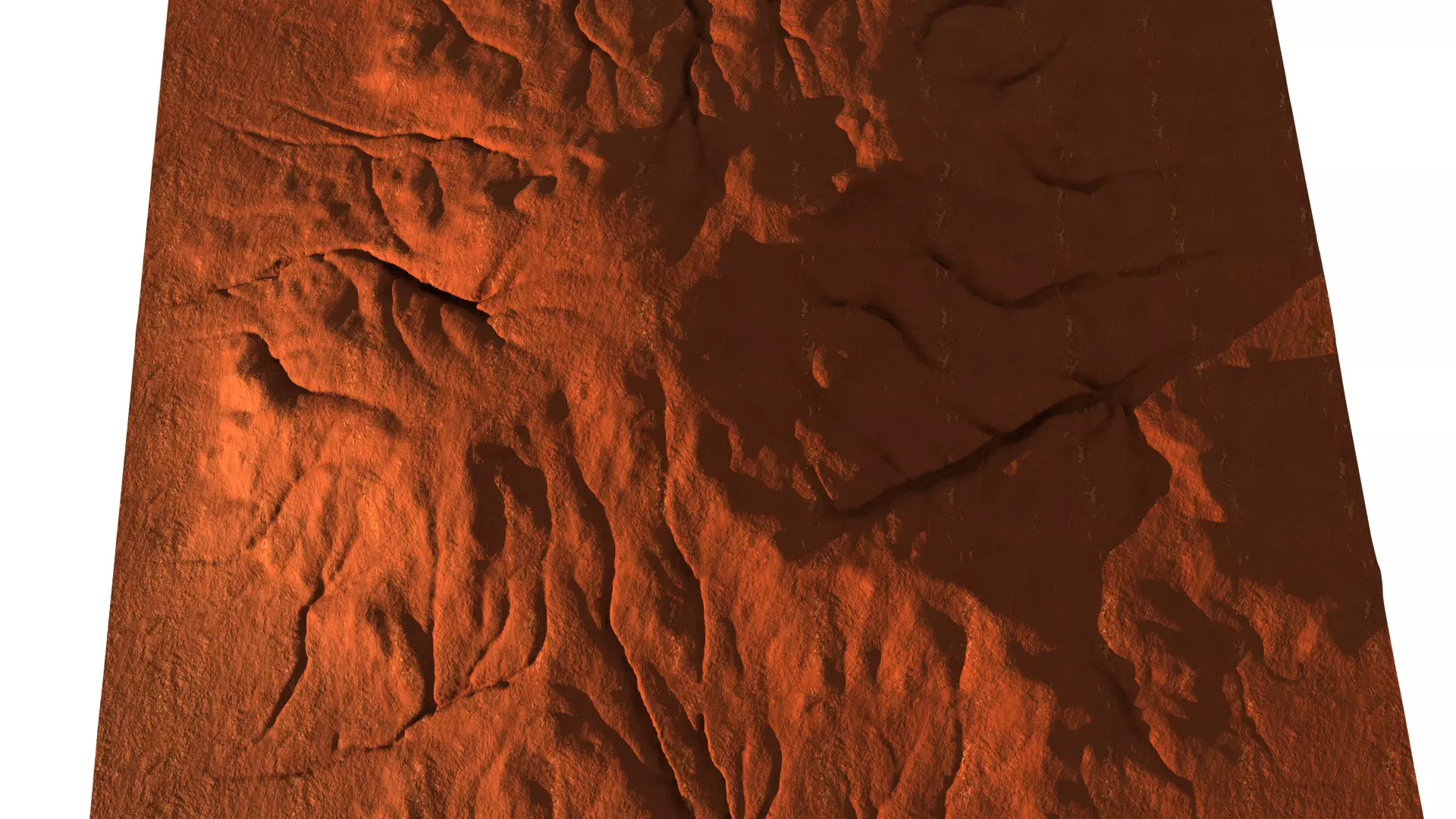 desert terrain pack Low-poly 3D model_0