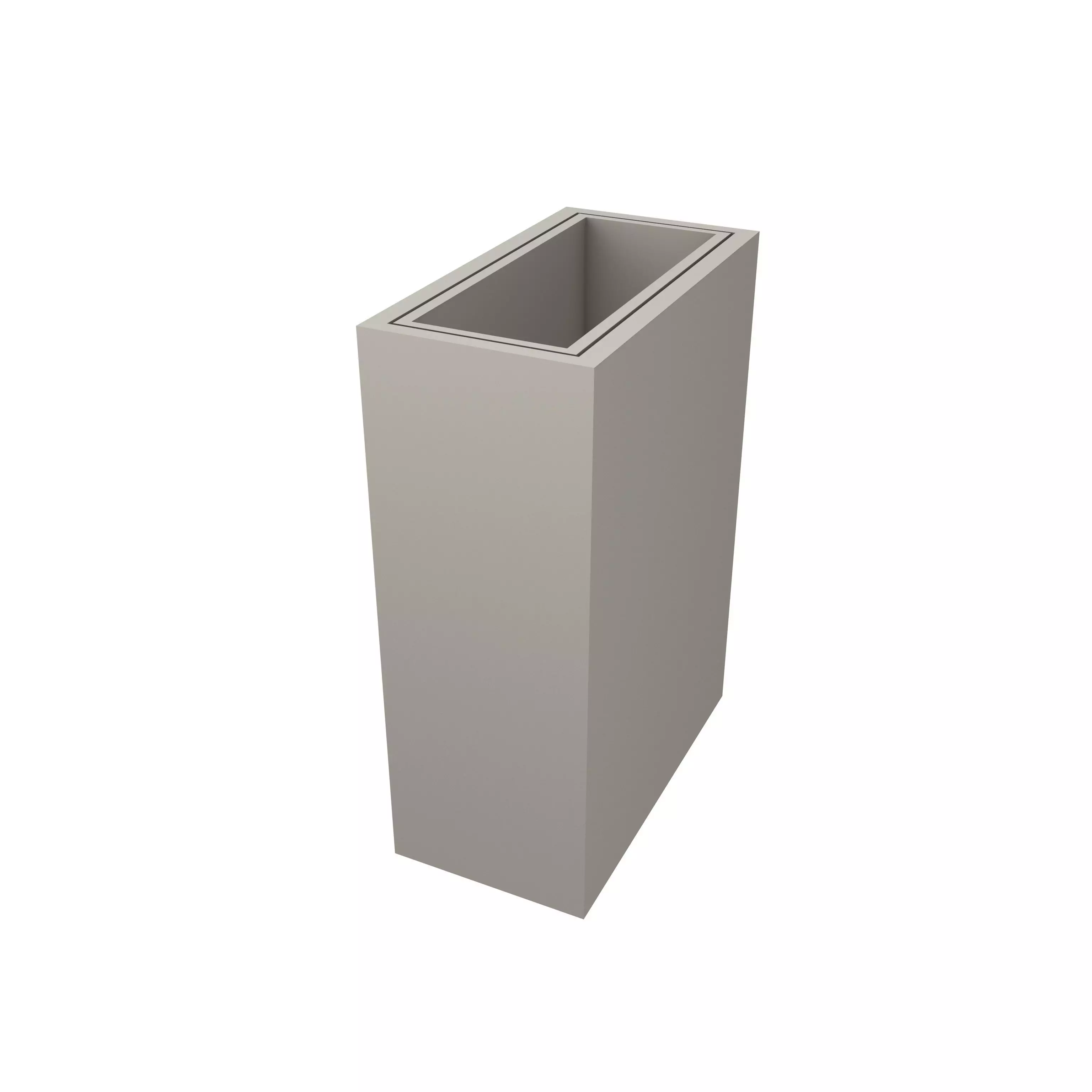 Morden Rubbish Bin v1 001 Low-poly 3D model_0