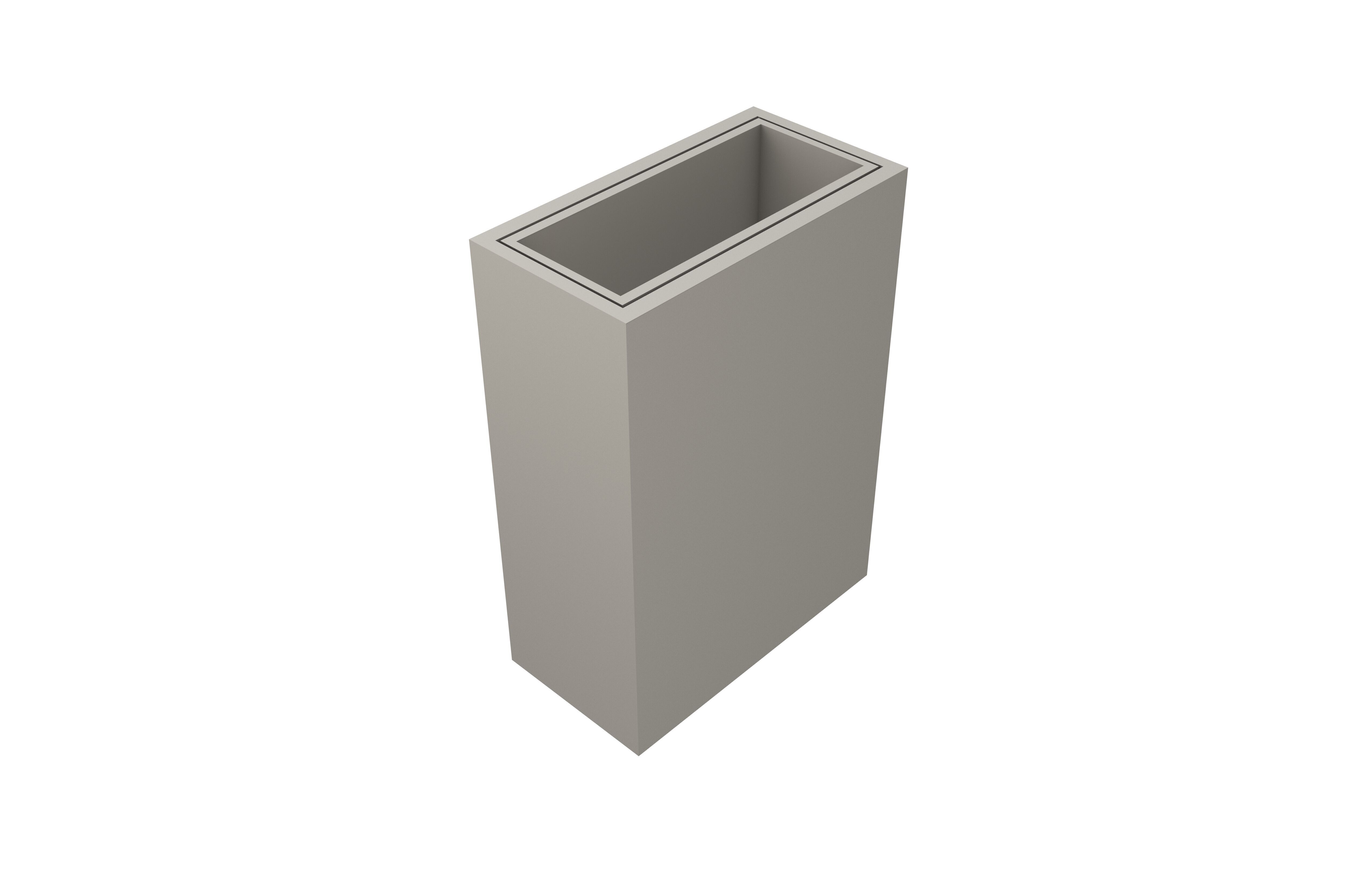 Morden Rubbish Bin v1 001 Low-poly 3D model_2