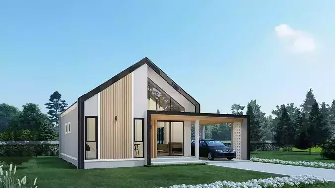 Nordic house 3D print model