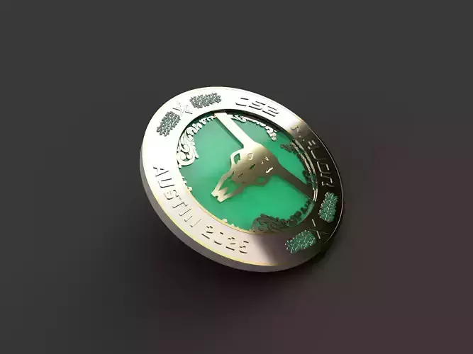 CS2 Austin Major Coin 3D model
