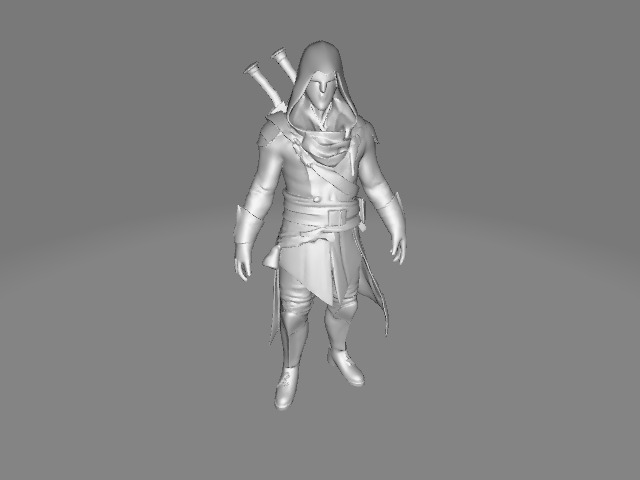 Assassin 3D Model Low-poly 3D model_3