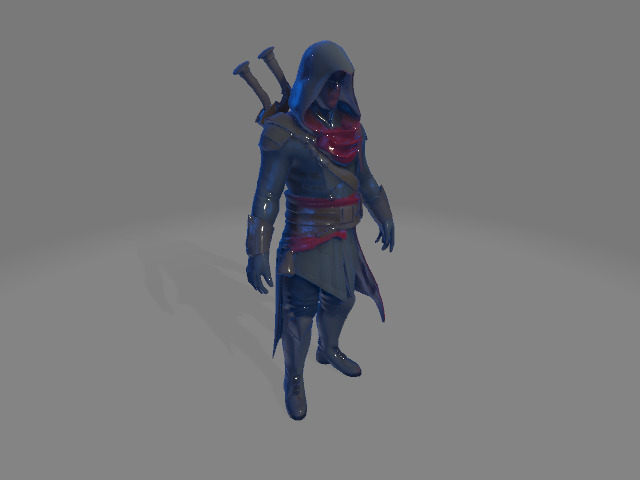 Assassin 3D Model Low-poly 3D model_1