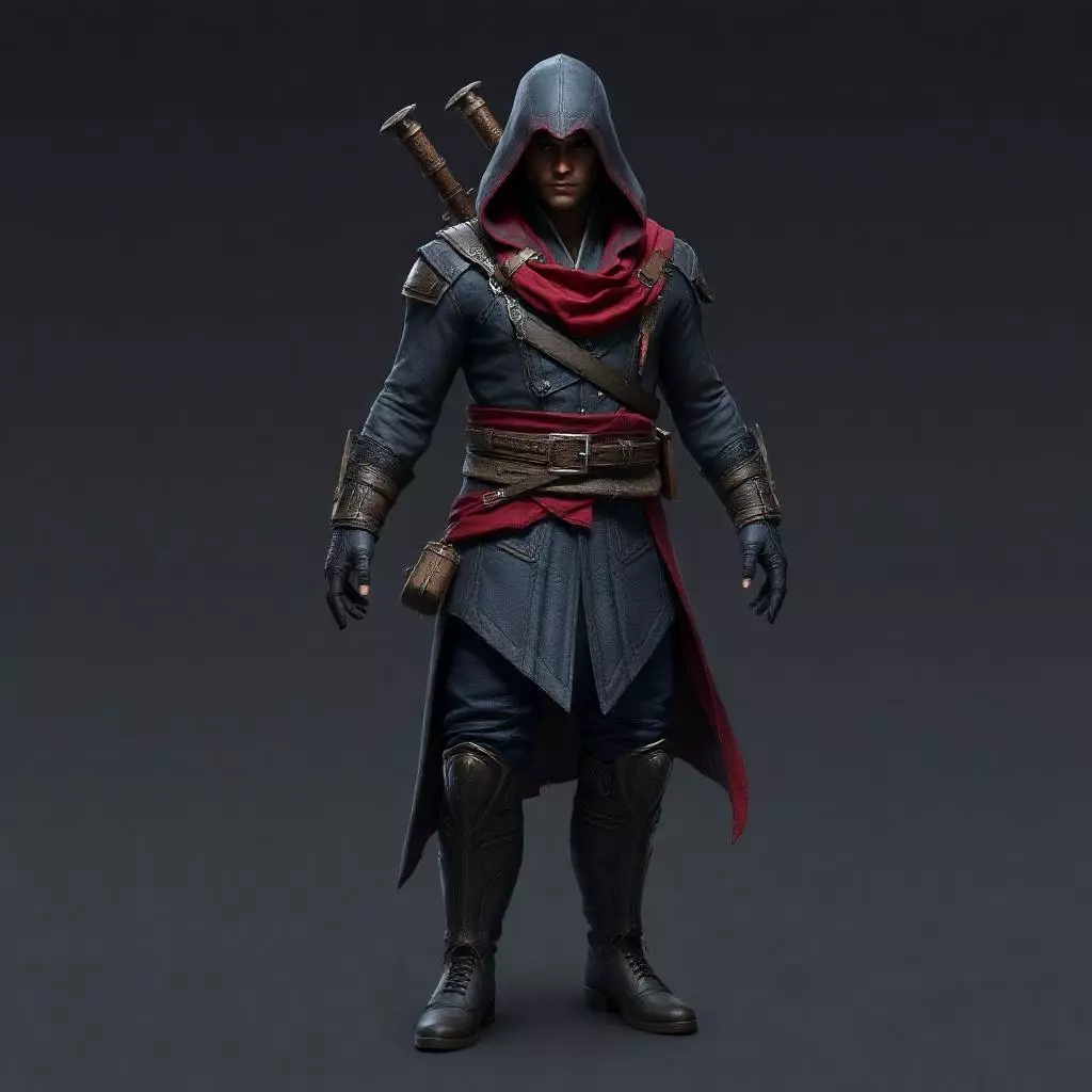 Assassin 3D Model Low-poly 3D model_0