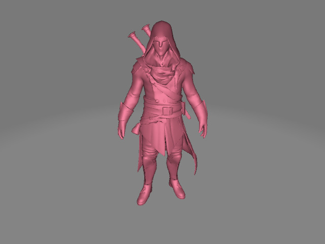 Assassin 3D Model Low-poly 3D model_2