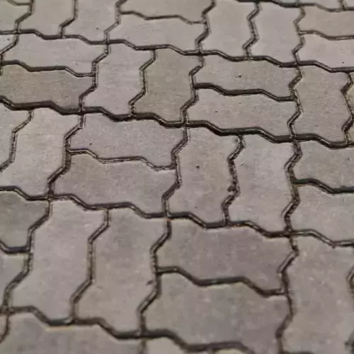 Zig-zag 08 grey paving stone material