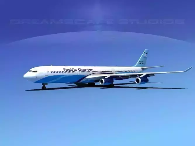 Airbus A340-600 Pacific Charter 3D model