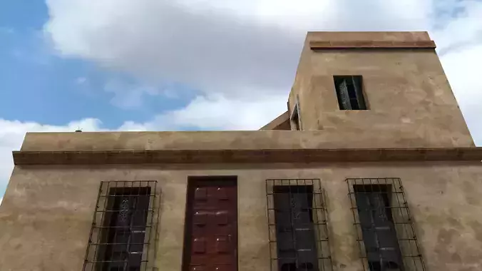 Old High-Quality 3D Colonial House