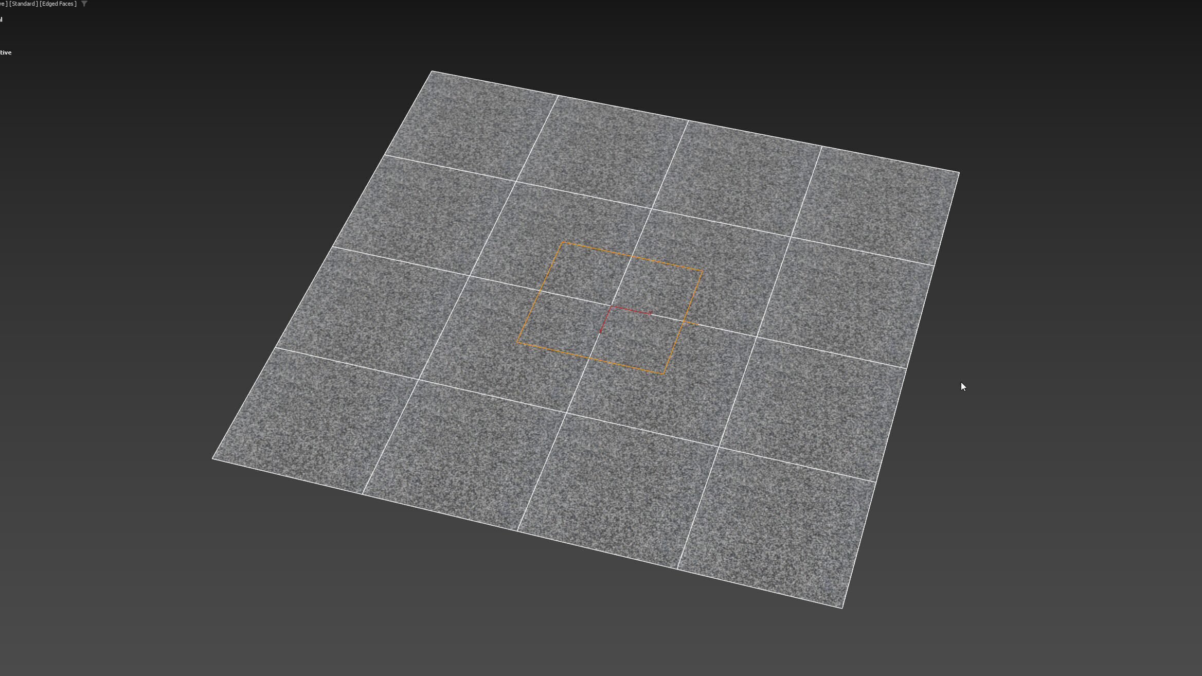 Black and white gravel material 05 Low-poly 3D model_9