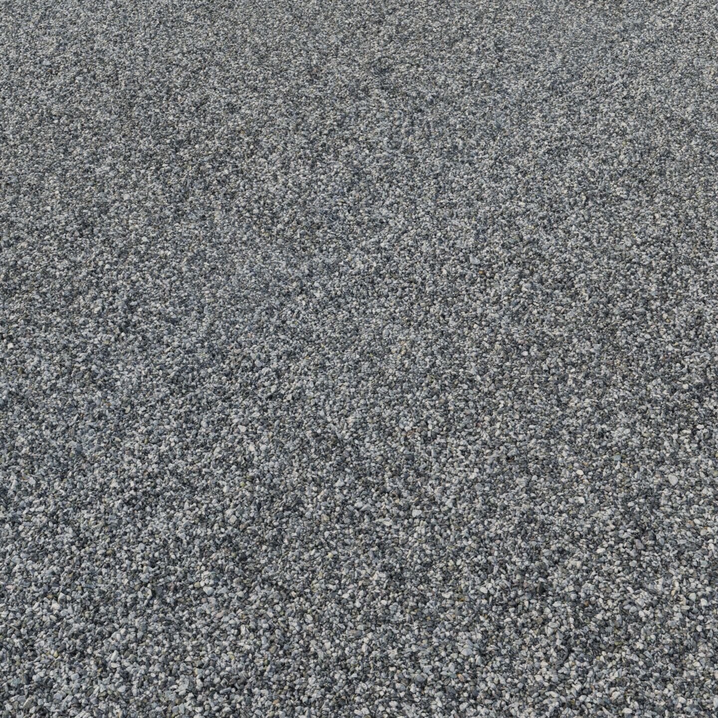Black and white gravel material 05 Low-poly 3D model_4