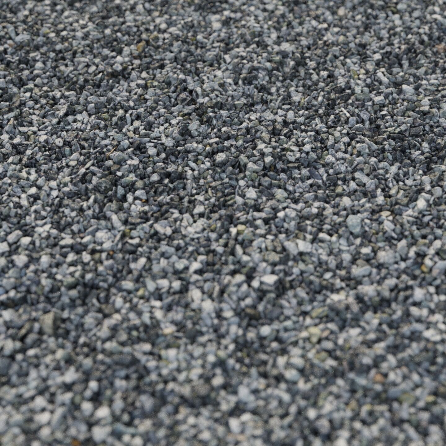 Black and white gravel material 05 Low-poly 3D model_6