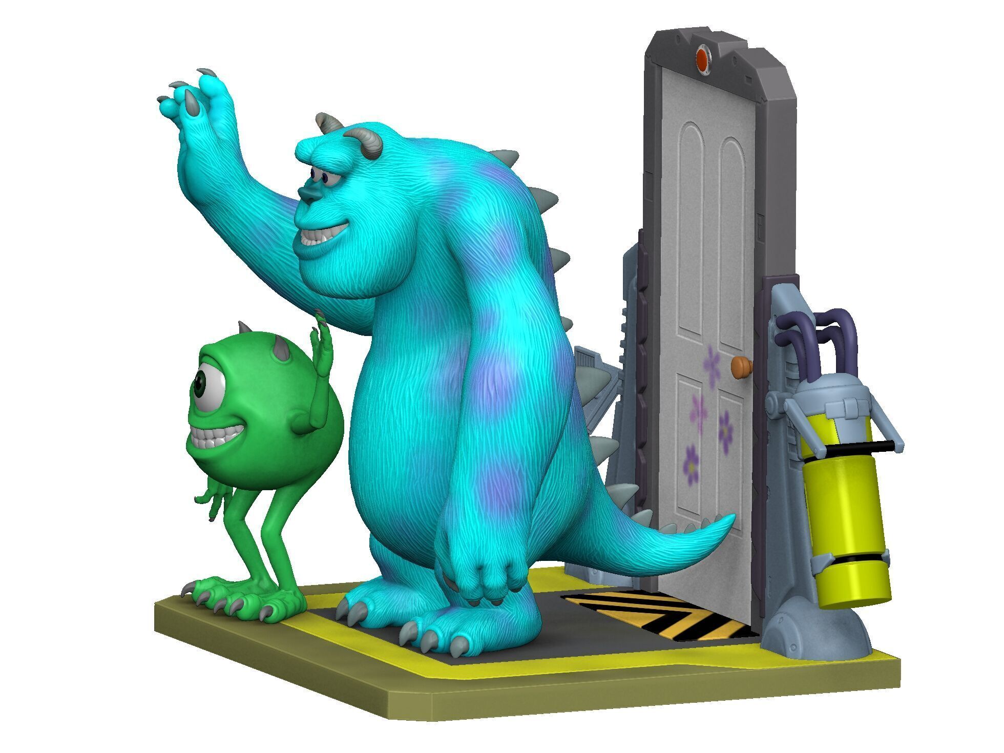 Monsters Inc for 3D printing STL 3D print model_23