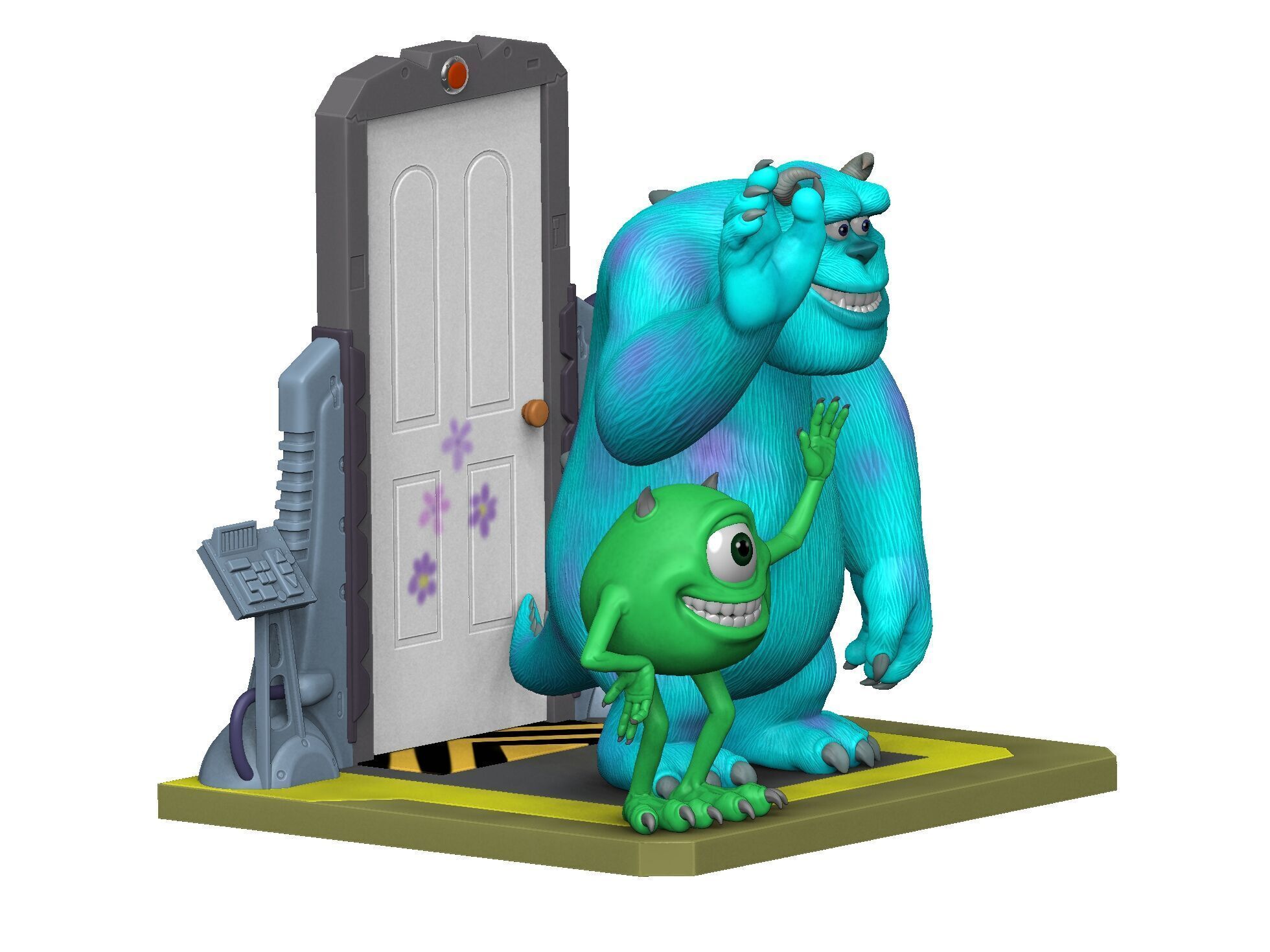 Monsters Inc for 3D printing STL 3D print model_22