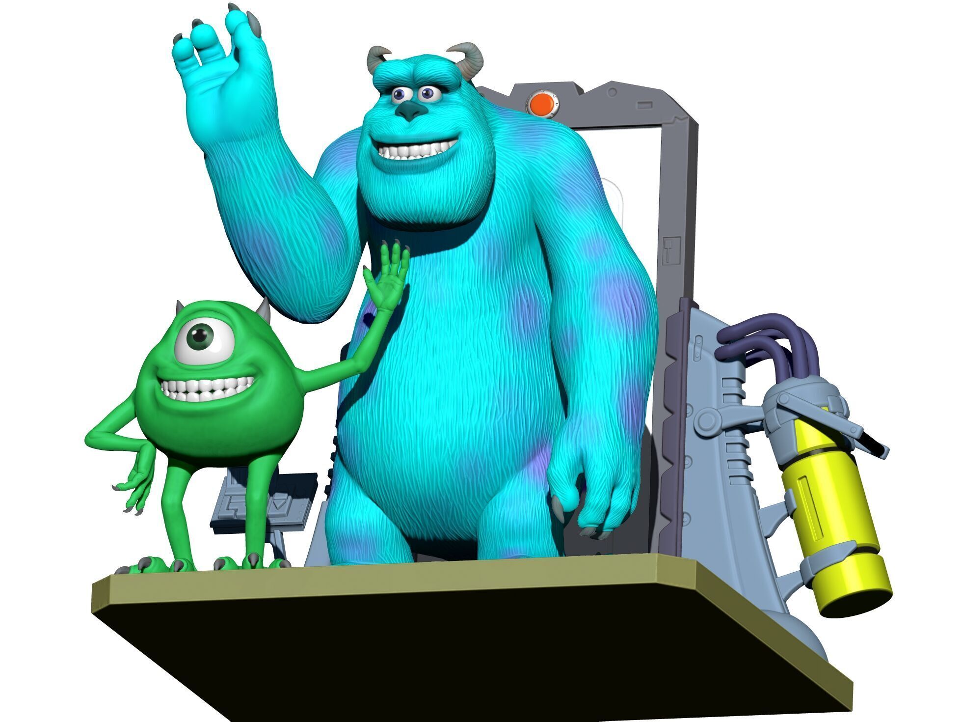 Monsters Inc for 3D printing STL 3D print model_24