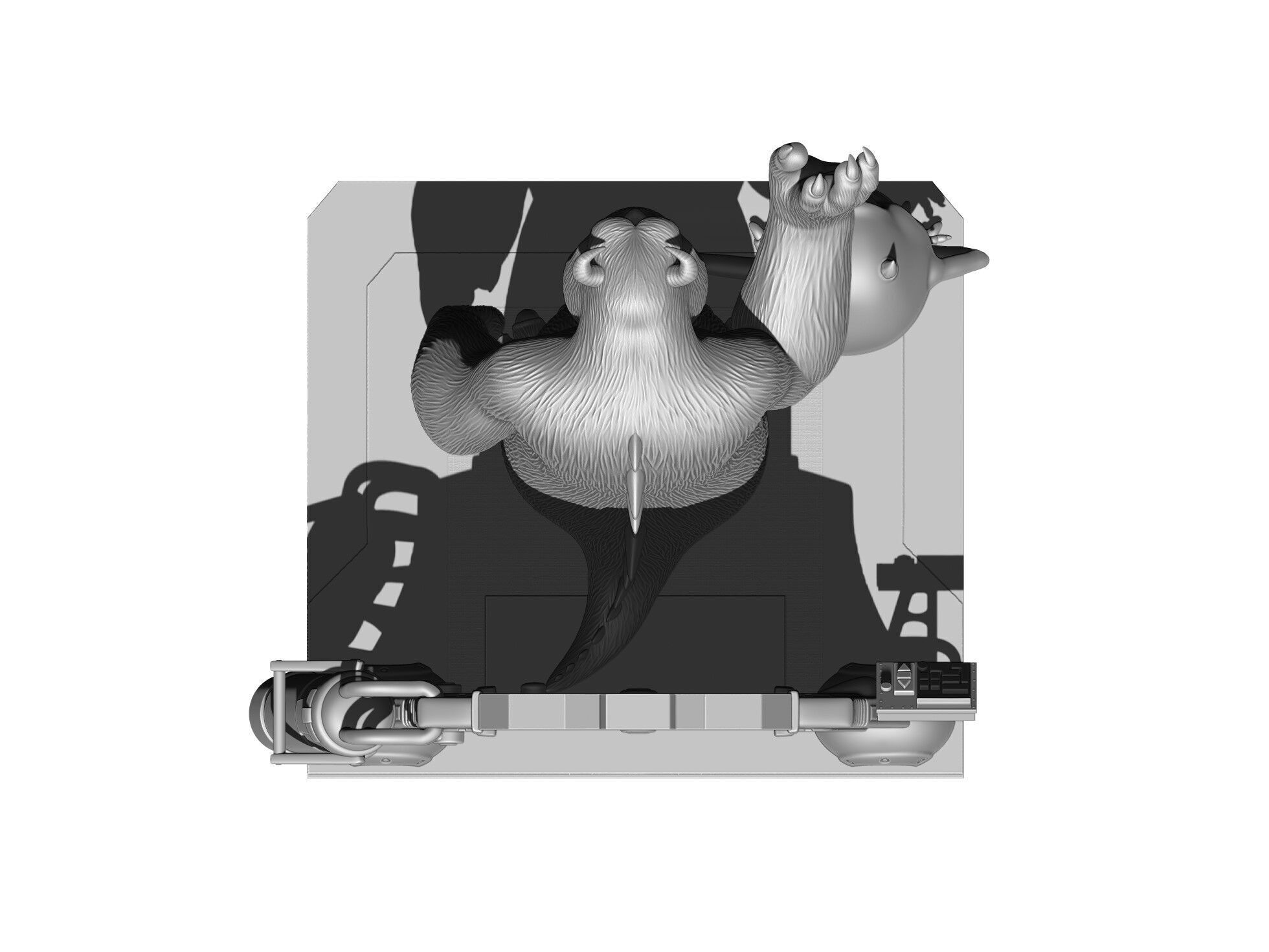 Monsters Inc for 3D printing STL 3D print model_16