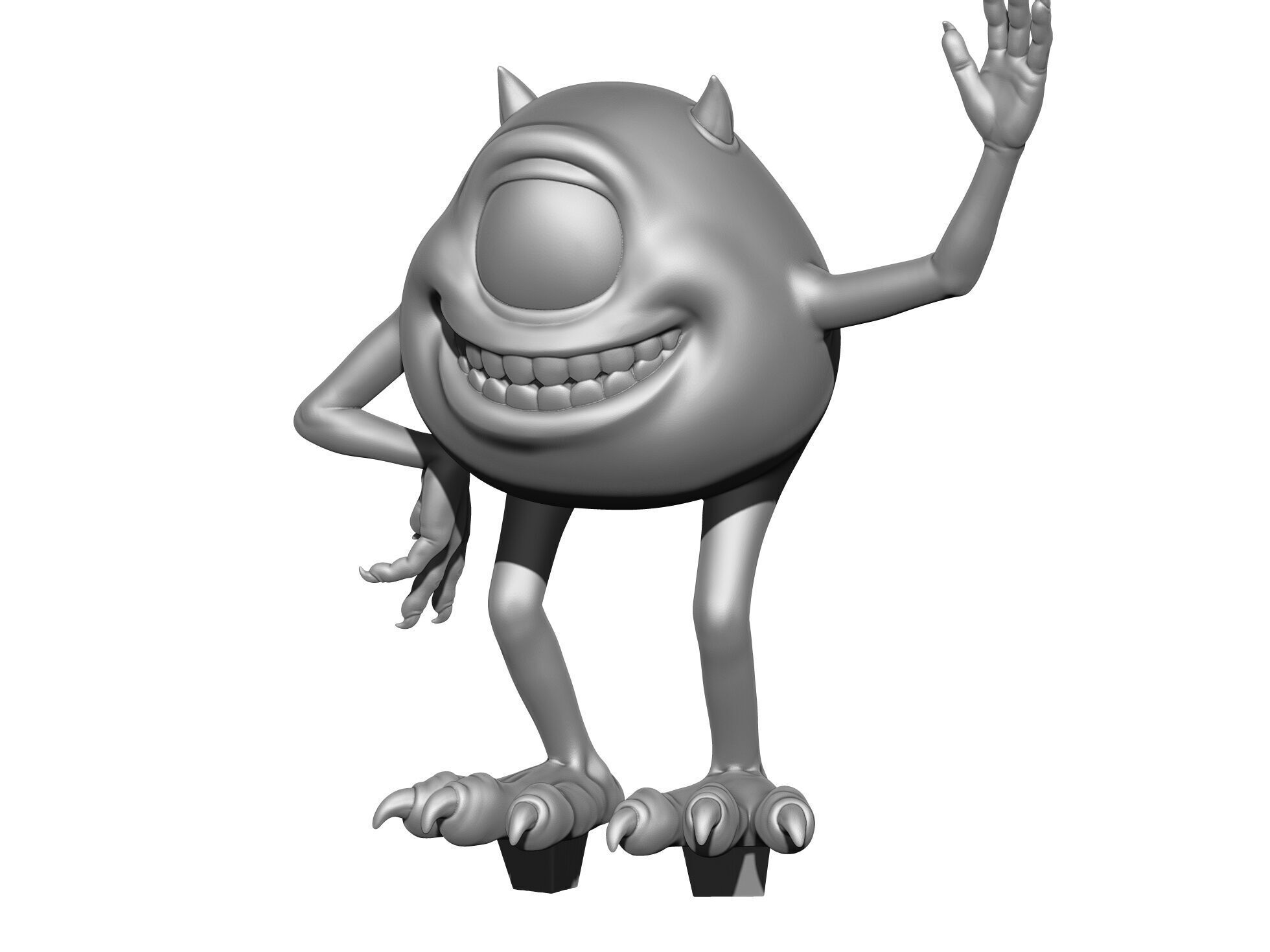 Monsters Inc for 3D printing STL 3D print model_4