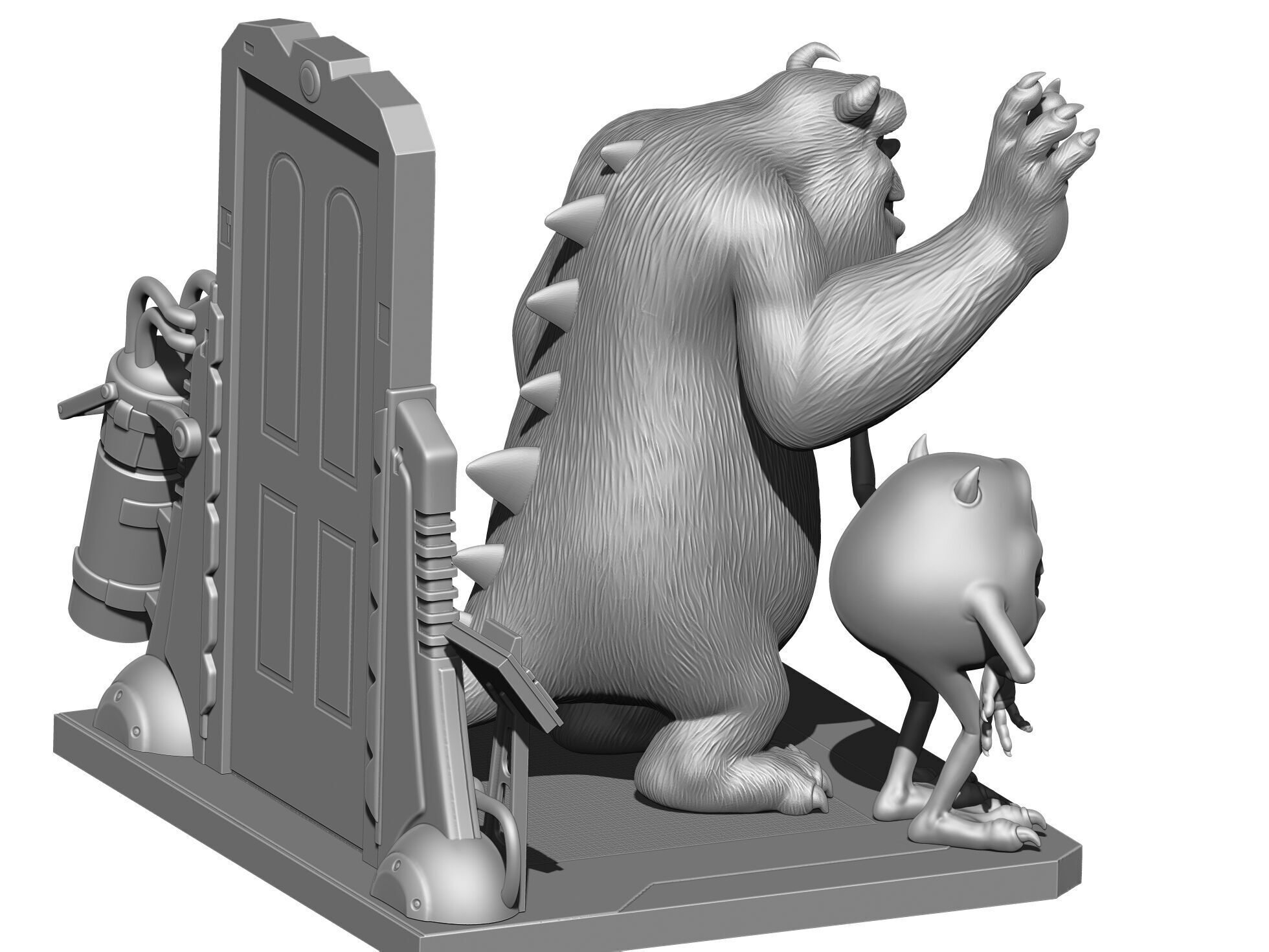 Monsters Inc for 3D printing STL 3D print model_11