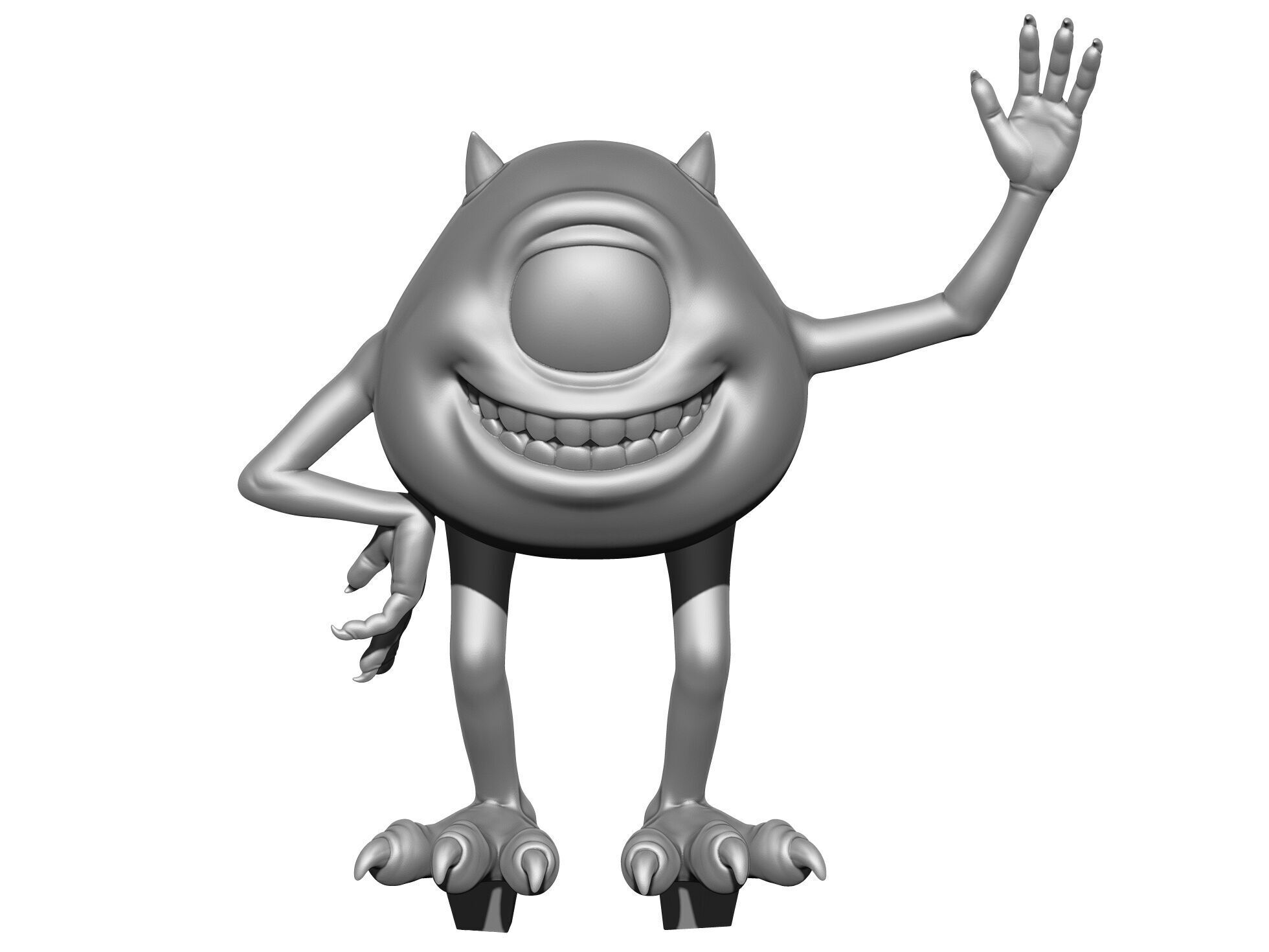 Monsters Inc for 3D printing STL 3D print model_3