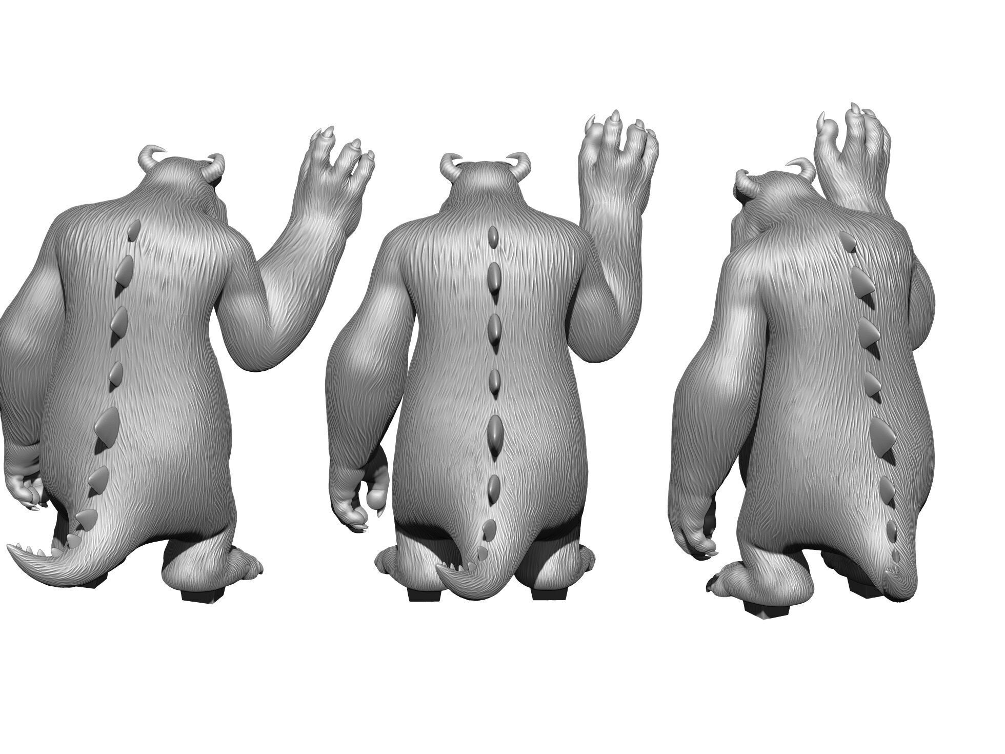 Monsters Inc for 3D printing STL 3D print model_2