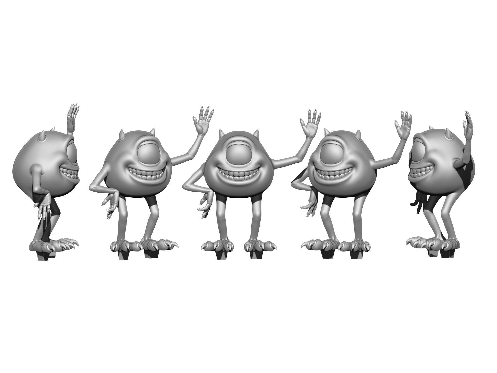 Monsters Inc for 3D printing STL 3D print model_6