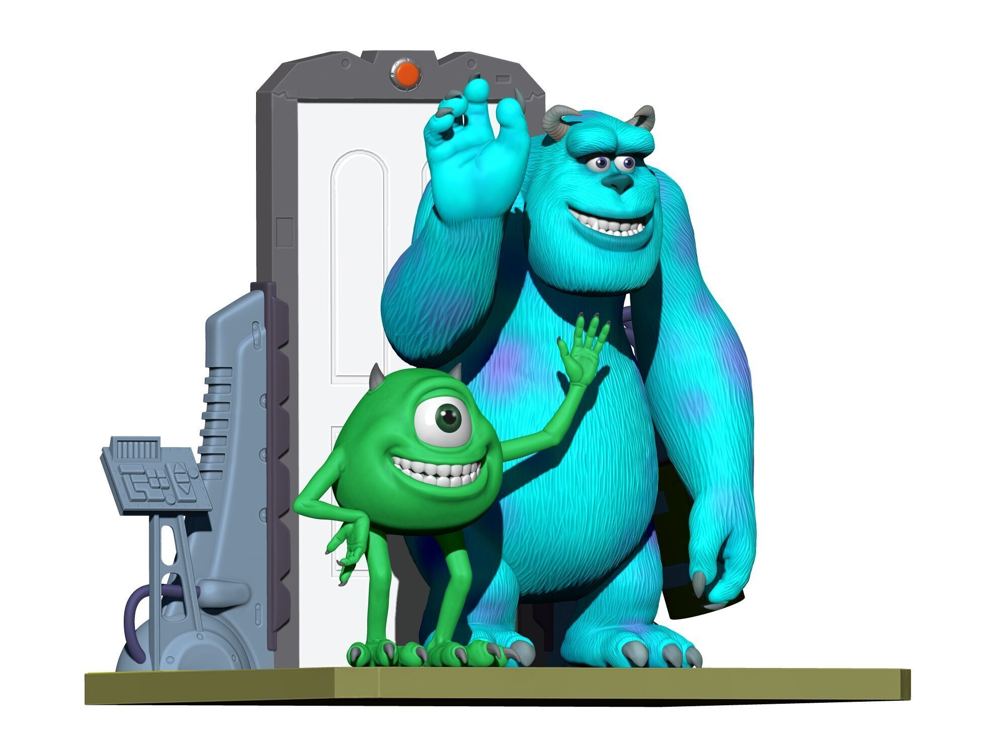 Monsters Inc for 3D printing STL 3D print model_21