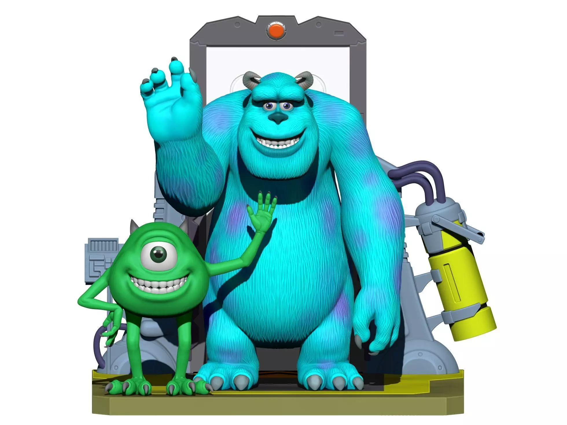 Monsters Inc for 3D printing STL 3D print model_0