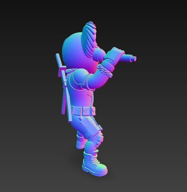 KoalaPool Unique 3D Printed Statue of the Superhero Koala 3D model_20