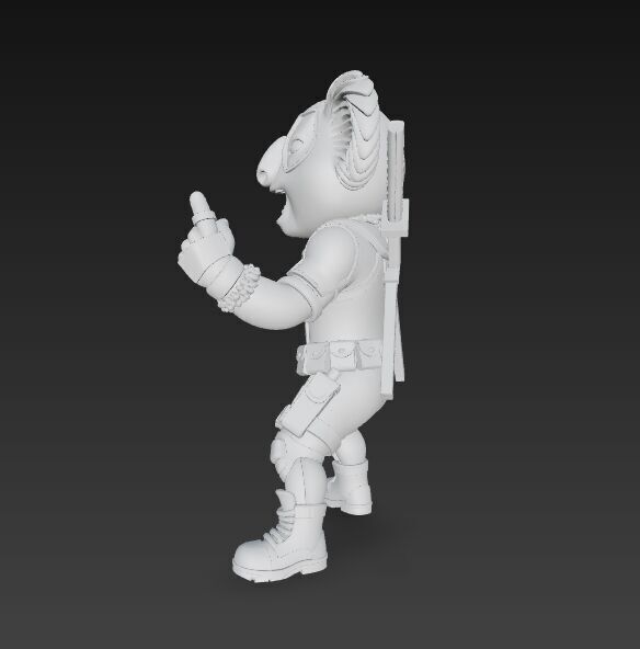 KoalaPool Unique 3D Printed Statue of the Superhero Koala 3D model_10