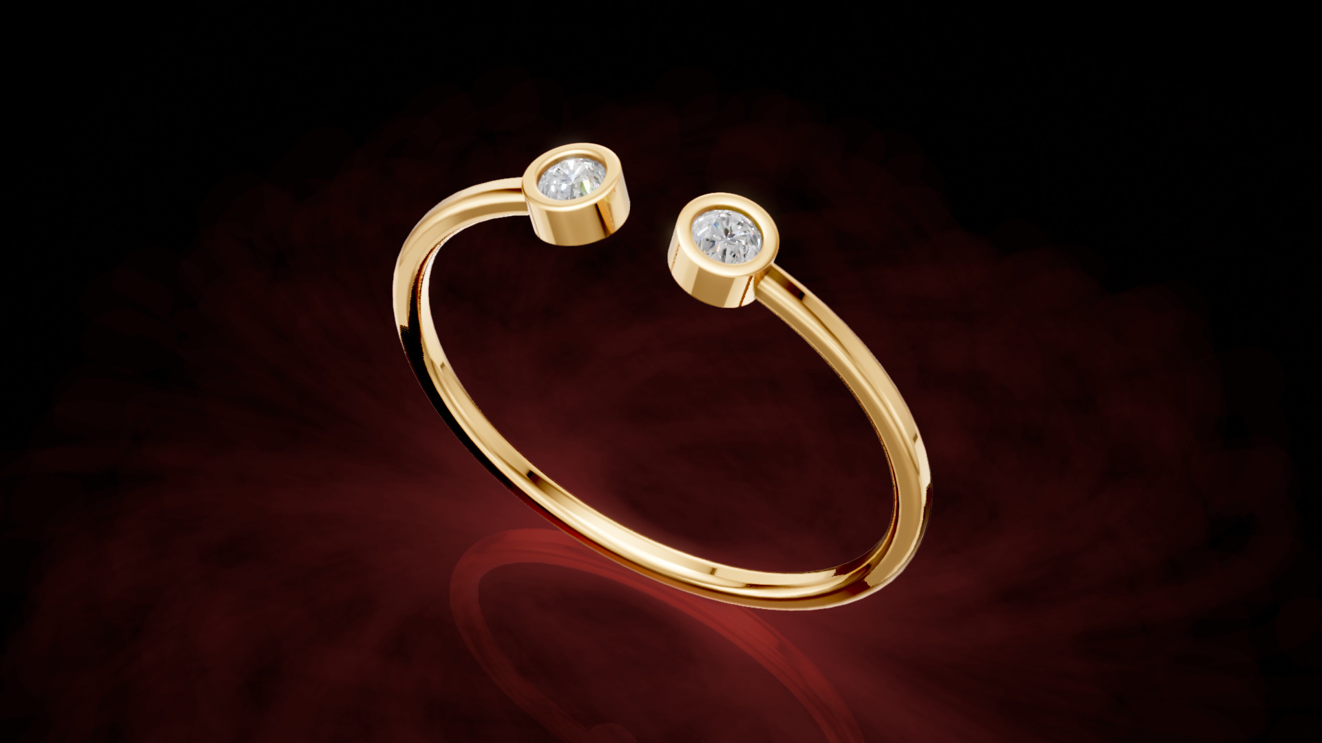 Brilliant Elegant Ring 3D print model_4