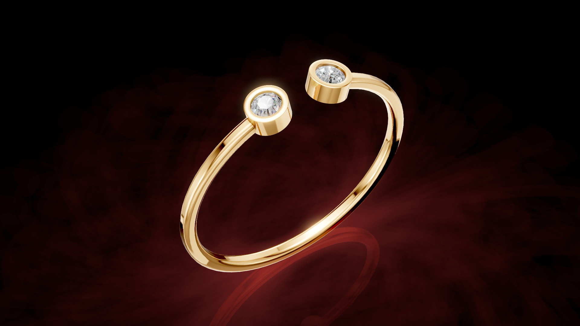 Brilliant Elegant Ring 3D print model_1