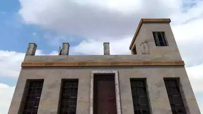 Old High-Quality 3D Colonial House